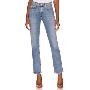 Agolde Lyle Low Rise Slim in Hour Organic Cotton Blend Size 23